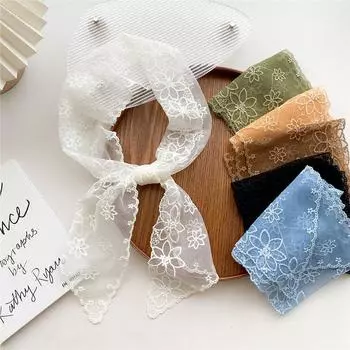 Новые шарфы Шелковые шарфы Женские весенние и осенние длинные декоративные профессиональные шарфы Летние тонкие стили в сочетании с рубашками Стильные 14*130cm