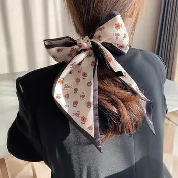 Новые шарфы Шелковые шарфы Женские весенние и осенние длинные декоративные профессиональные шарфы Летние тонкие стили в сочетании с рубашками Стильные 9*100cm