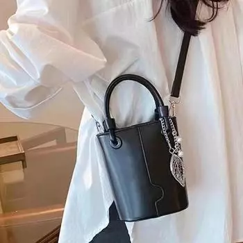 Новые шикарные сумки-ведра для женщин, ретро-красная универсальная сумка через плечо на одно плечо, сумки для осени и зимы для поездок на работу и шопинга Mini(Max Length<20cm)