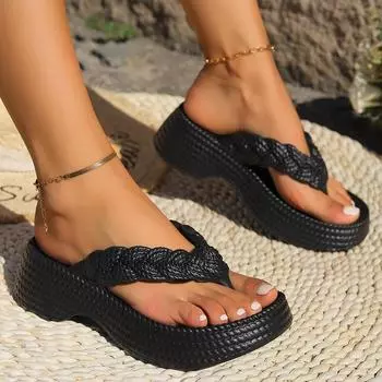 Новые шлепанцы для бассейна Eva, женские летние шлепанцы с застежкой на носок, мягкие нескользящие шлепанцы с подушкой для женщин, легкие пляжные шлепанцы на плоском каблуке 37