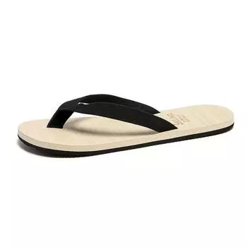 Новые шлепанцы мужские трендовые уличные резиновые нескользящие персонализированные модные щиплют ноги пляжные летние тапочки мужские 39-40S чёрный