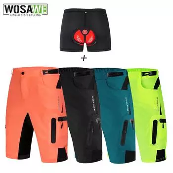 Новые шорты для горного велосипеда, летние мужские велосипедные шорты, дышащие шорты для спорта на открытом воздухе, MTB для езды по шоссе, короткие брюки для езды на горном велосипеде, шорты для бега M зелёный