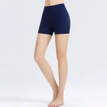 Новые шорты для йоги, женские узкие спортивные штаны телесного цвета с высокой талией, эластичные брюки для фитнеса и подтяжки ягодиц S зелёный