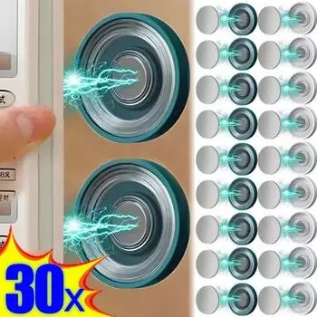 Новые сильные магнитные крючки для дома и офиса, настенный магнитный держатель с дистанционным управлением, анти-потерянная подвесная вешалка-органайзер, крючок 2PCS белый