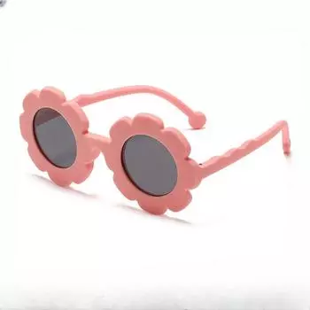 Новые силиконовые детские солнцезащитные очки с подсолнухом, поляризационные солнцезащитные очки, детские очки-макарун