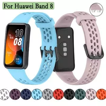 Новые силиконовые ремешки для часов Huawei Band 8 Smart Watch Sport Strap Wristband Replacement Bracelet Watch Accessories For Huawei Band 8