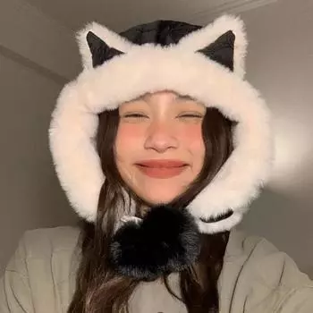 Новые симпатичные женские шапки с защитой ушей, осенние и зимние плюшевые теплые утолщенные русские шапки-бомберы для верховой езды для мужчин 56-58cm хаки