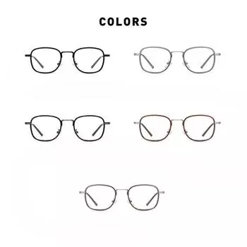 Новые синие очки TR90, женские модные трендовые простые японские металлические очки, плоское зеркало переменного тока