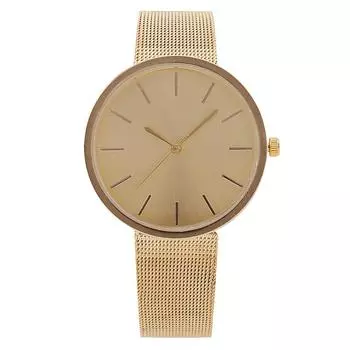 Новые скандинавские простые женские часы женские часы кварцевые часы Milan belt processing customization золотой