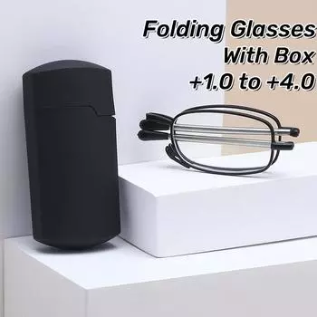 Новые складные металлические очки для чтения с телескопическими ножками для зеркала, очки для пресбиопии, портативные очки с защитой от синего света для женщин и мужчин 1