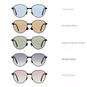 Новые складные солнцезащитные очки, женские металлические солнцезащитные очки с градиентными нейлоновыми линзами, мужские модные солнцезащитные очки с защитой от ультрафиолета, высокое качество.