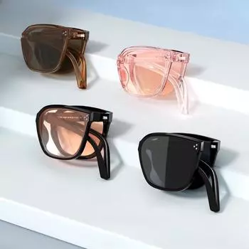 Новые складные солнцезащитные очки, женские солнцезащитные очки с защитой от ультрафиолета, нейлоновая коробка для линз, складные солнцезащитные очки