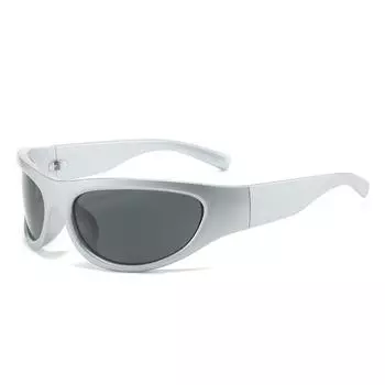 Новые солнцезащитные очки Future Technology Sense вогнутой формы, спортивные солнцезащитные очки для фотосъемки, волна Y2K, солнцезащитные очки Spice Girl для верховой езды