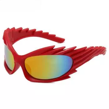 Новые солнцезащитные очки «Hedgehog» для Европы и США. Забавные очки для езды на велосипеде. Увеличенные солнцезащитные очки в форме шара.