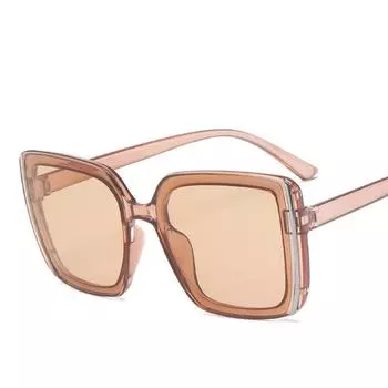 Новые солнцезащитные очки Квадратные очки Персонализированные кошачьи глаза Яркие солнцезащитные очки трендовые универсальные солнцезащитные очки uv400