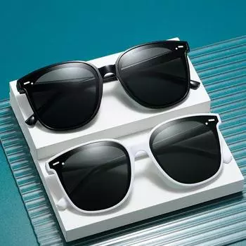 Новые солнцезащитные очки, мужские и женские модные солнцезащитные очки корейской версии, черные, для съемки на той же улице, солнцезащитные очки для вождения