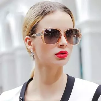 Новые солнцезащитные очки с большой квадратной оправой, женские брендовые дизайнерские модные очки с градиентными линзами, женские классические винтажные очки для путешествий синий