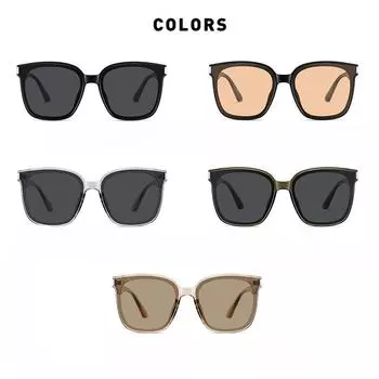 Новые солнцезащитные очки TAC в большой оправе, солнцезащитные очки из нейлонового листа, модные солнцезащитные очки унисекс в корейском стиле, зеркала для вождения UV400