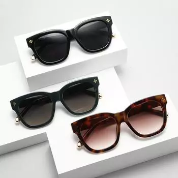 Новые солнцезащитные очки знаменитостей в большой оправе. Усовершенствованные солнцезащитные очки для улицы. Простые красные солнцезащитные очки Live. UV400