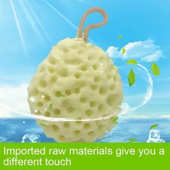Новые сотовидные губки для ванны, массажные шарики для ванны, мягкие очищающие пузырьки для тела, мягкие шарики для ванны, скрубберы жёлтый