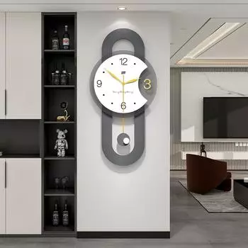 Новые современные простые настенные часы для гостиной, модные, индивидуальные, креативные, часы для входа, фоновые украшения, настенные часы для дома