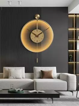 Новые современные светодиодные часы для украшения дома, настенные часы для гостиной, креативные часы для ресторана 50cm