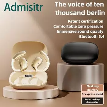 Новые спортивные наушники Earless OWS Bluetooth с длительным сроком службы и шумоподавлением белый