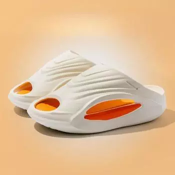 Новые спортивные тапочки, тапочки для мотоциклистов, мужские нескользящие тапочки с толстой подошвой для пляжа, баскетбола, уличные тапочки для женщин, лето 40-41 белый