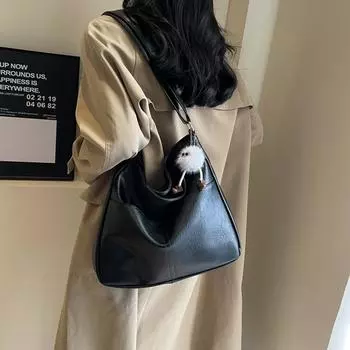 Новые стандартные супер-огненные сумки большой вместимости из мягкой кожи однотонного цвета с улучшенными характеристиками, универсальные сумки на плечо