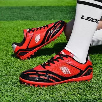 Новые стильные детские футбольные бутсы с шипами, модные кроссовки с шипами, низкие кроссовки для бега, мужские футбольные бутсы на твердой подошве 32