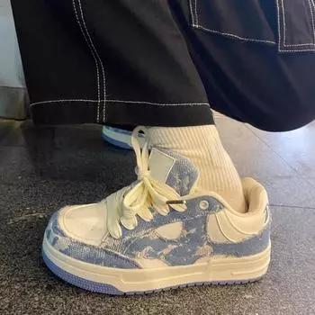 Новые стильные кроссовки с круглым носком и неглубоким воротом, дышащие, модные, для бега, весна-лето, повышенный комфорт, плоская повседневная женская обувь 37