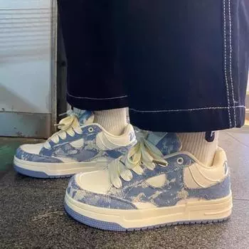 Новые стильные кроссовки с круглым носком и неглубоким воротом, дышащие, модные, для бега, весна-лето, повышенный комфорт, плоская повседневная женская обувь 37