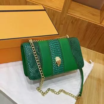 Новые стильные сумки для женщин. Модные и универсальные сумки с рисунком змеиной кожи на одно плечо и через плечо.