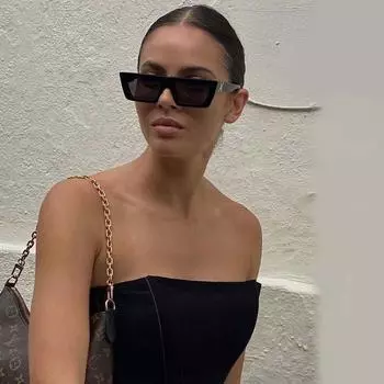 Новые стильные женские солнцезащитные очки в Европе и Америке, мужские модные солнцезащитные очки в коробке, винтажные персонализированные солнцезащитные очки «кошачий глаз»