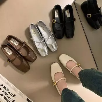 Новые стильные женские туфли Мэри Джейн с квадратным носком, модные женские туфли с мягкой подошвой для вечеринок и свадеб, женские туфли Zapatos Mujer 35 бежевый