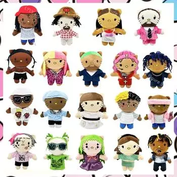 Новые стили плюшевые игрушки Трэвис Скотт Hello Selena аниме мультфильм плюшевые игрушки мягкие рождественские плюшевые детские подарки
