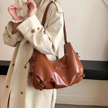 Новые стили яркие сплошные сумки через плечо из плутония с застежкой-молнией в форме полумесяца, сумки-рюкзаки большой емкости