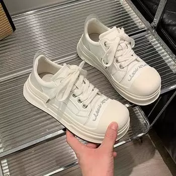 Новые студенческие модные кроссовки повседневная обувь обувь для хлеба, женская обувь 35 белый