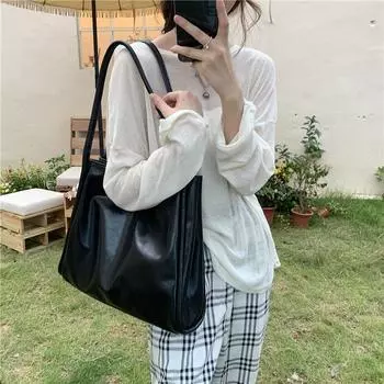 Новые сумки через плечо из искусственной кожи, современные сумки-тоут, модные женские сумки для поездок на работу, повседневные сумки для студентов и женщин, сумки большой емкости