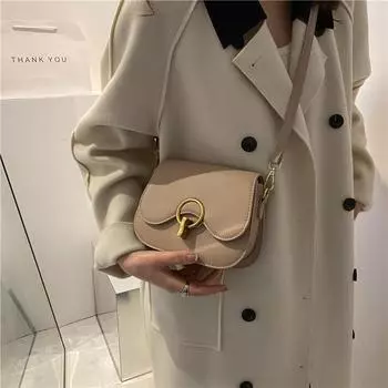 Новые сумки через плечо с клапаном для женщин, модная сумка через плечо с замком, прочная женская сумка из искусственной кожи, сумки через плечо