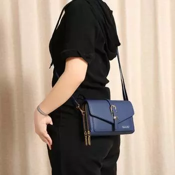 Новые сумки через плечо с клапаном, сумка через плечо из искусственной кожи для отдыха, большая вместимость для телефона, маленькая квадратная сумка, женские сумки Solod Color