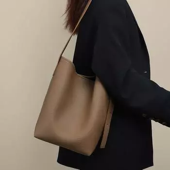 Новые сумки для женщин, сумки-ведра, универсальные сумки через плечо, кожаные сумки большой вместимости
