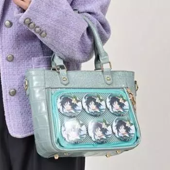 Новые сумки-тоуты, женская мода, аниме, мультфильм, милая шелковая лента, большая вместимость, ретро, усовершенствованные, универсальные сумки через плечо, сумки через плечо