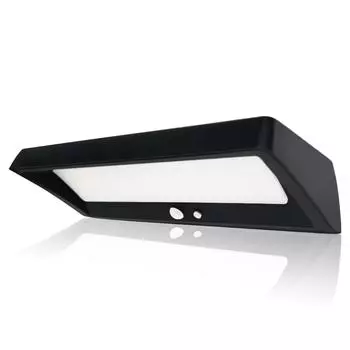 Новые супер яркие настенные светильники на солнечных батареях 900 лм, наружные, 4 режима, датчик движения, водонепроницаемая лампа на солнечных батареях для сада Cold white чёрный