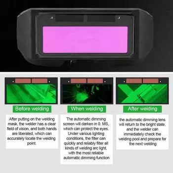 Новые сварочные очки с автоматическим затемнением на солнечной батарее, маска сварщика, защитные очки для пайки и сварки