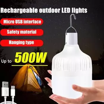 Новые светодиодные аварийные фонари для дома и улицы, USB-перезаряжаемые портативные фонари, аварийная лампа, лампа на батарейках, фонарь для барбекю, кемпинга 80W