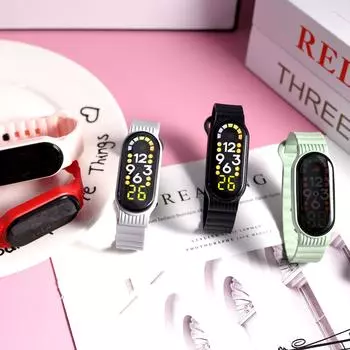 Новые светодиодные цифровые часы M7 для девочек и мальчиков, сенсорные детские часы, модные женские спортивные наручные часы, браслет, новые