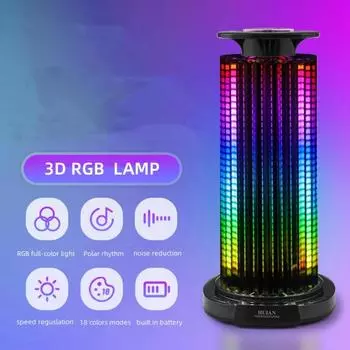 Новые светодиодные фонари RGB для управления музыкой и звуком для автомобильного ТВ-игрового компьютера, настольного компьютера|---------------------------------------------------------