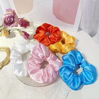 Новые светодиодные светящиеся эластичные ленты для волос, шелковые резинки для волос для женщин и девочек, наушники, веревка для волос, держатель для хвоста, аксессуары для волос красный