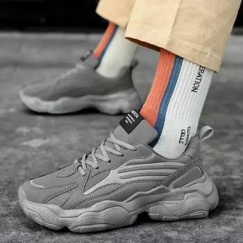 Новые светящиеся модные туфли мужские нескользящие спортивные туфли легкие повседневные туфли ins отцовские туфли мужские студенческие амортизированные кроссовки 41